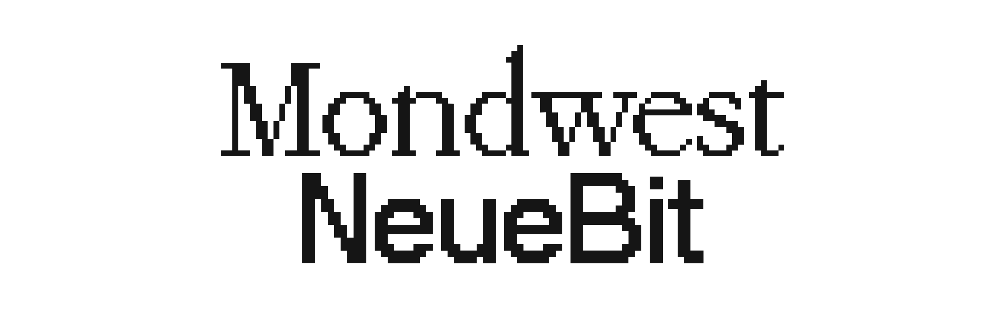 NeueBit bitmap font specimen